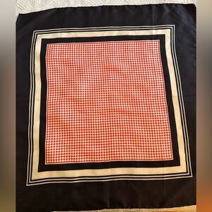 Elegant Red and Black Scarf